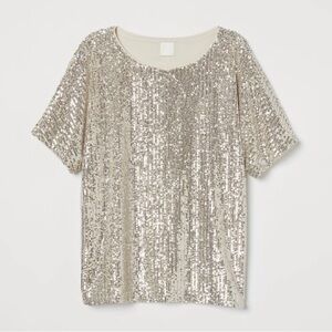 H&M Sequins Top